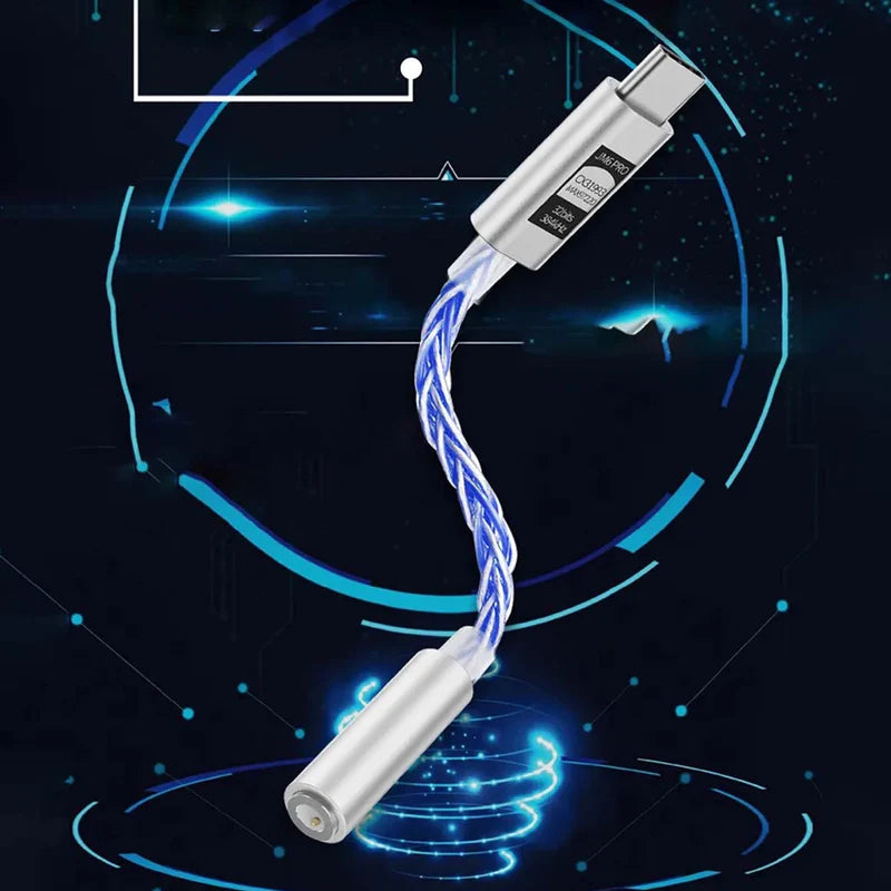 JCALLY JM6 Pro DAC USB-C a 3.5 mm Azul - Sonido HiFi portátil