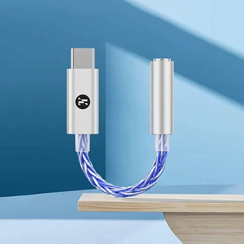 JCALLY JM6 Pro DAC USB-C a 3.5 mm Azul - Sonido HiFi portátil