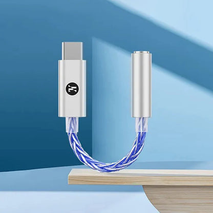 JCALLY JM6 Pro DAC USB-C a 3.5 mm Azul - Sonido HiFi portátil