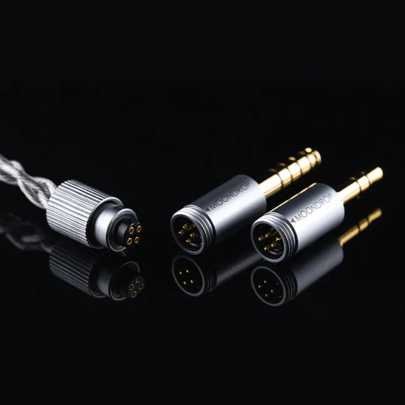 Auriculares IEM MOONDROP Aria 2 con diafragma TiN y filtros reemplazables, en diseño en-ear con cable.