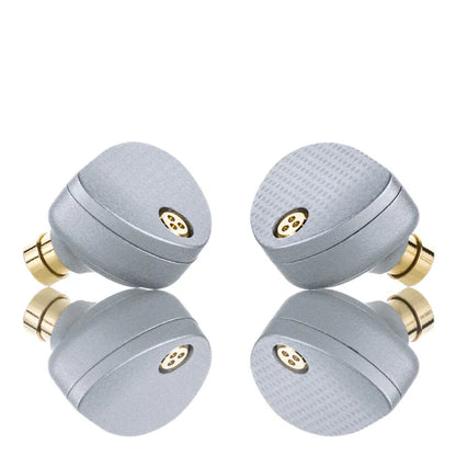 Auriculares in-ear MOONDROP Aria 2 con diafragma TiN y filtros reemplazables, diseño compacto y elegante.