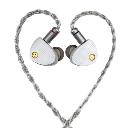 Auriculares in-ear MOONDROP Aria 2 con diafragma TiN y filtros reemplazables, diseño compacto y cables desmontables.