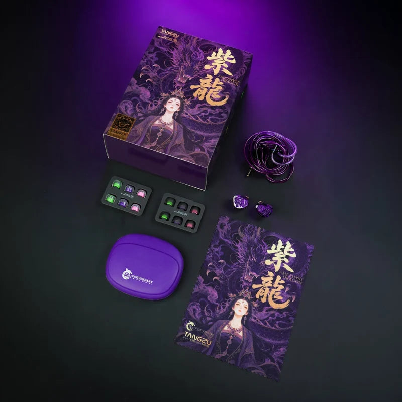 Audífono IEM Tangzu Wan’er S.G.2 Amethyst Dragon – Edición Limitada 5.º Aniversario, Driver 10mm