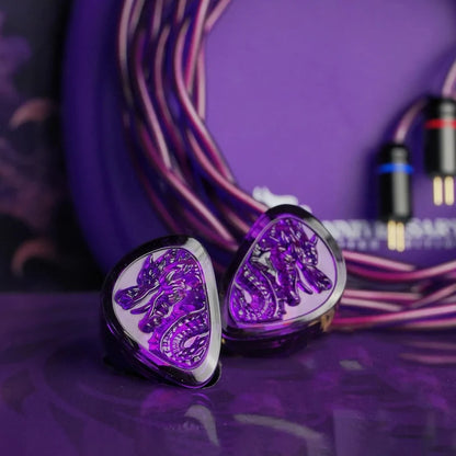 Audífono IEM Tangzu Wan’er S.G.2 Amethyst Dragon – Edición Limitada 5.º Aniversario, Driver 10mm