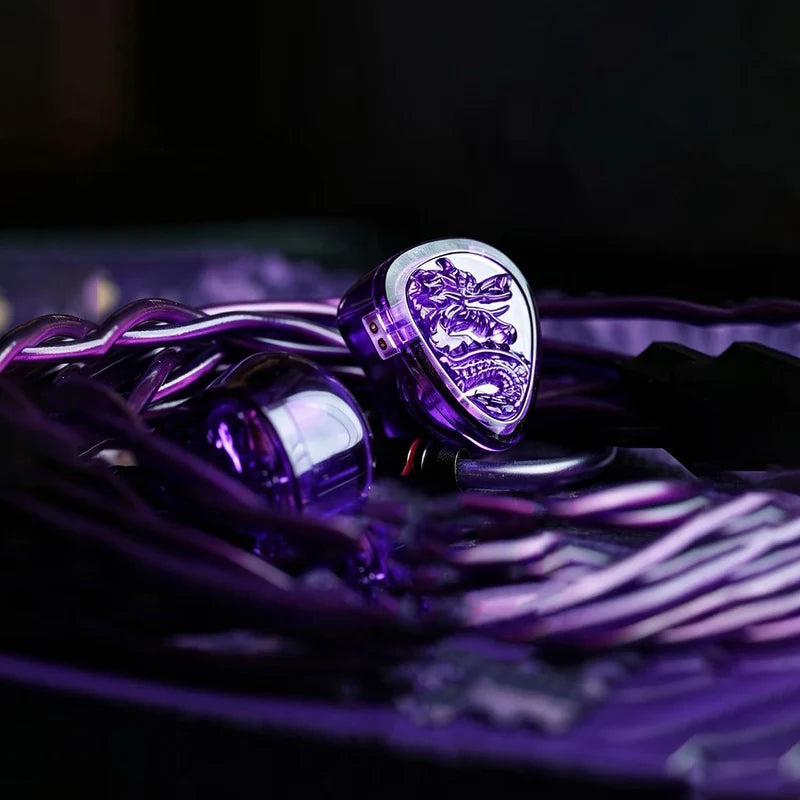 Audífono IEM Tangzu Wan’er S.G.2 Amethyst Dragon – Edición Limitada 5.º Aniversario, Driver 10mm
