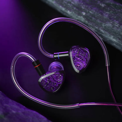 Audífono IEM Tangzu Wan’er S.G.2 Amethyst Dragon – Edición Limitada 5.º Aniversario, Driver 10mm
