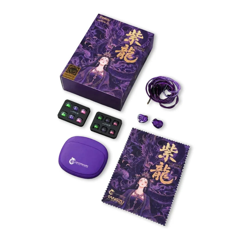 Audífono IEM Tangzu Wan’er S.G.2 Amethyst Dragon – Edición Limitada 5.º Aniversario, Driver 10mm