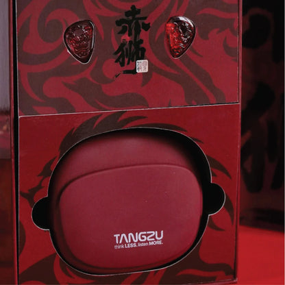 Auriculares IEM TANGZU Wan’er S.G II Red Lion Edition con cable de 3.5 mm, diseño en rojo y versión de graves, sin micrófono