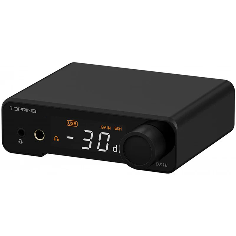 TOPPING DX1 II DAC Amp de Escritorio Balanceado 4.4mm con PEQ y Óptico