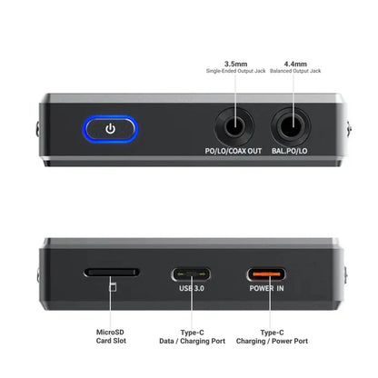FiiO M33 R2R Reproductor Portátil HiFi DAP Android 13 8GB 128GB 4.4mm
