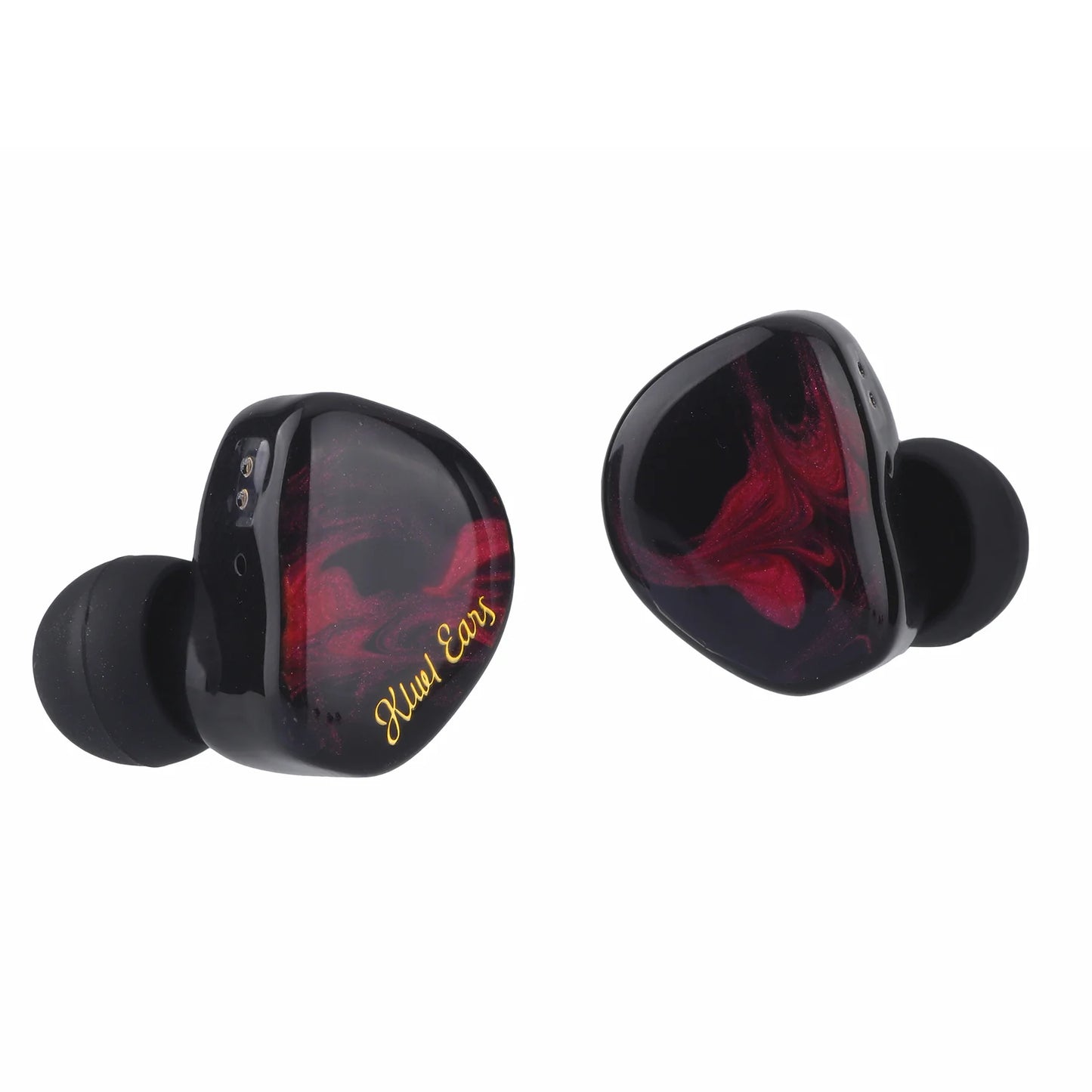 Auriculares in-ear Kiwi Ears Cadenza con driver dinámico de 10 mm de berilio, detalle del diseño y acabado en la imagen.