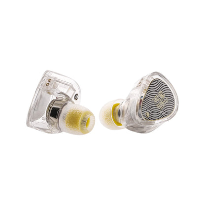 Auriculares IEM TANGZU Wan’er S.G II con driver dinámico de 10mm PET, en negro con diseño en oreja.