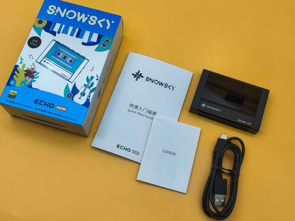 Reproductor de audio digital FiiO SNOWSKY Echo Mini con salida balanceada 4.4mm y pantalla, para audio de alta resolución.