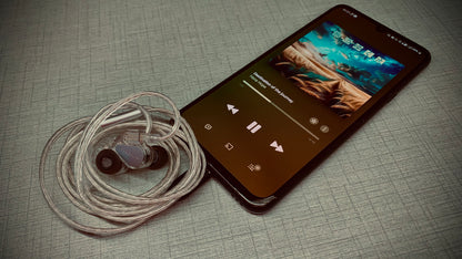 Auriculares in-ear TANCHJIM Bunny IEM con doble driver, micrófono y perfiles gaming, diseño compacto y audiófonos de alta calidad.