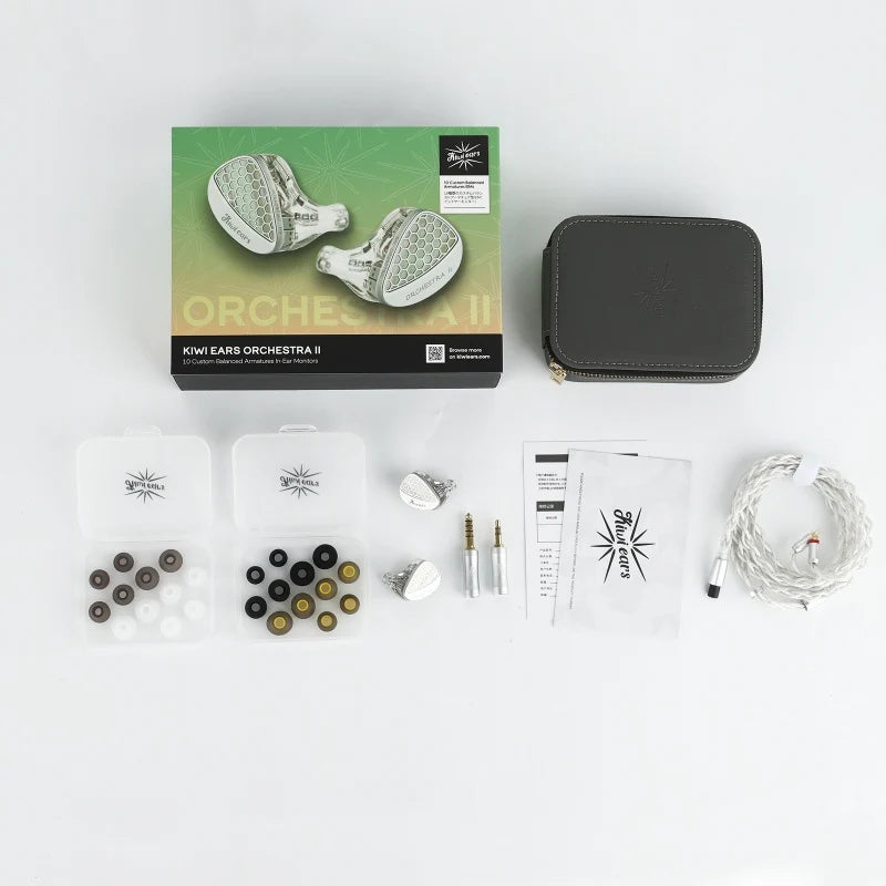Kiwi Ears Orchestra II IEM HiFi 10BA con Cable Modular 4.4mm