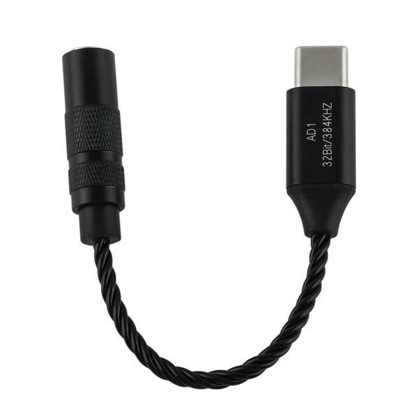 Adaptador DAC USB-C a 3.5mm Kiwi Ears AD1 para audio Hi-Res, convertidor digital a analógico compacto y de alta calidad