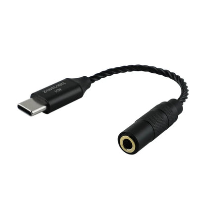 Adaptador DAC USB-C a 3.5mm Kiwi Ears AD1 para audio de alta resolución, con conectores digitales y analógicos.