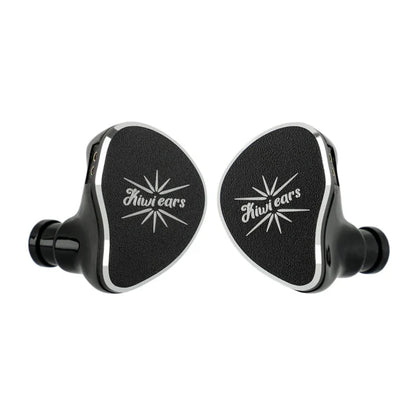 Auriculares IEM Kiwi Ears Belle con driver dinámico de 10 mm y diafragma DLC, en color negro con diseño elegante