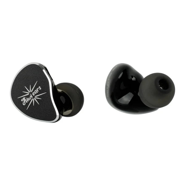 Auriculares IEM Kiwi Ears Belle con driver dinámico de 10 mm y diafragma DLC, en color negro y diseño ergonómico.