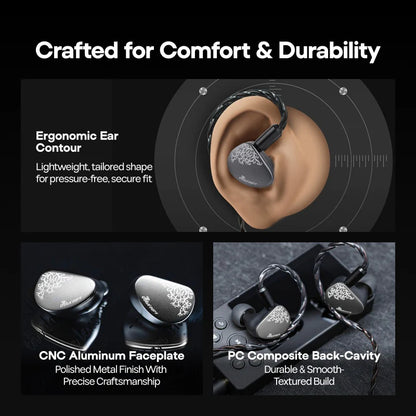 Auriculares IEM Kiwi Ears Cadenza II con driver 1DD de 10mm y tecnología KARS 2.0, en diseño in-ear.