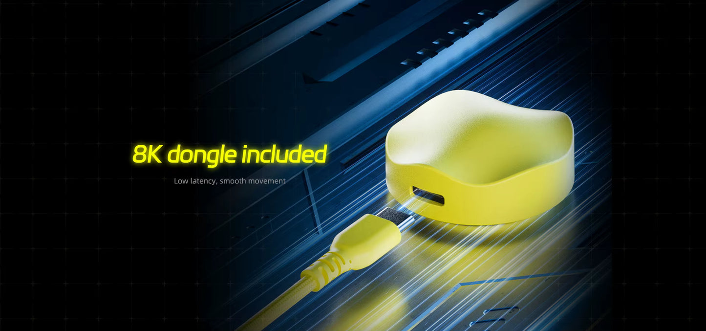 Ratón gaming inalámbrico Scyrox V8 ultraligero de 36 g con sensor PAW3950, modo triple y diseño ergonómico para FPS y esports.