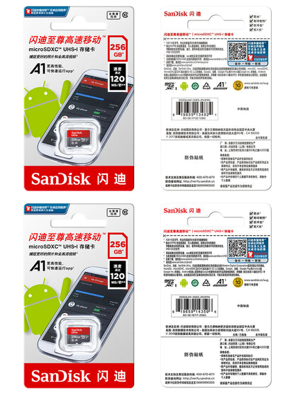 Tarjeta de Memoria SanDisk Ultra microSD UHS-I A1 Class 10 128GB 256GB