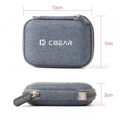 KBEAR High-end Fabric Case Estuche para Audífonos IEM - Compacto y elegante
