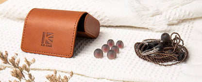 KBEAR Estuche Magnético para Audífonos IEM – Case Portátil de Cuero PU