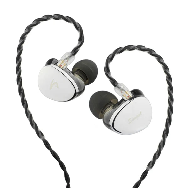 Auriculares IEM híbridos SIMGOT EG280 con drivers DD y planárficos, conectados vía USB-C para juegos y audio de alta calidad