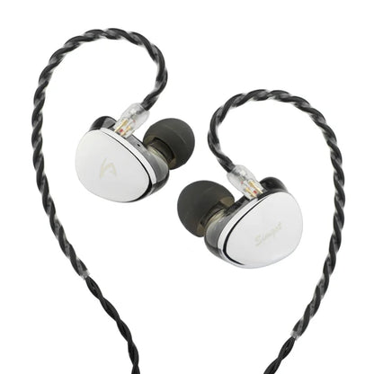 Auriculares IEM híbridos SIMGOT EG280 con drivers DD y planárficos, conectados vía USB-C para juegos y audio de alta calidad