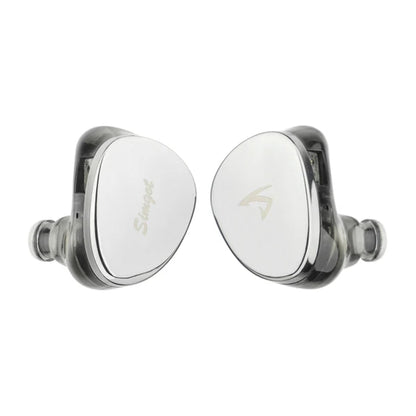 Auriculares IEM monitores in-ear SIMGOT EG280 con drivers híbridos DD y planar, conectados por USB-C para gaming.