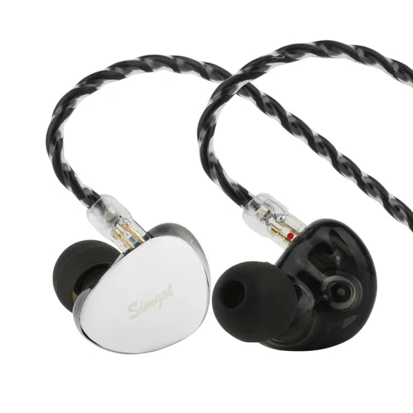 Auriculares IEM híbridos SIMGOT EG280 con controladores dinámicos y planar, con DAC USB-C para juegos y audio de alta calidad.