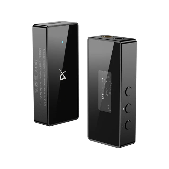 Convertidor de audio digital a analógico TRN Black Pearl, DAC portátil Hi‑Fi para alta calidad de sonido.