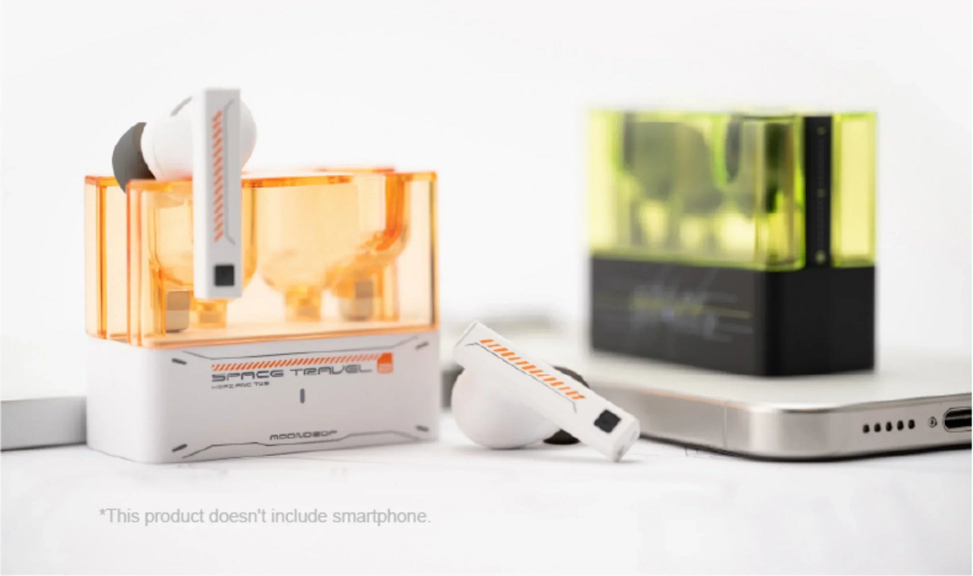 Auriculares TWS MOONDROP Space Travel 2 con cancelación de ruido (ANC) en color negro, con diseño compacto y elegante.