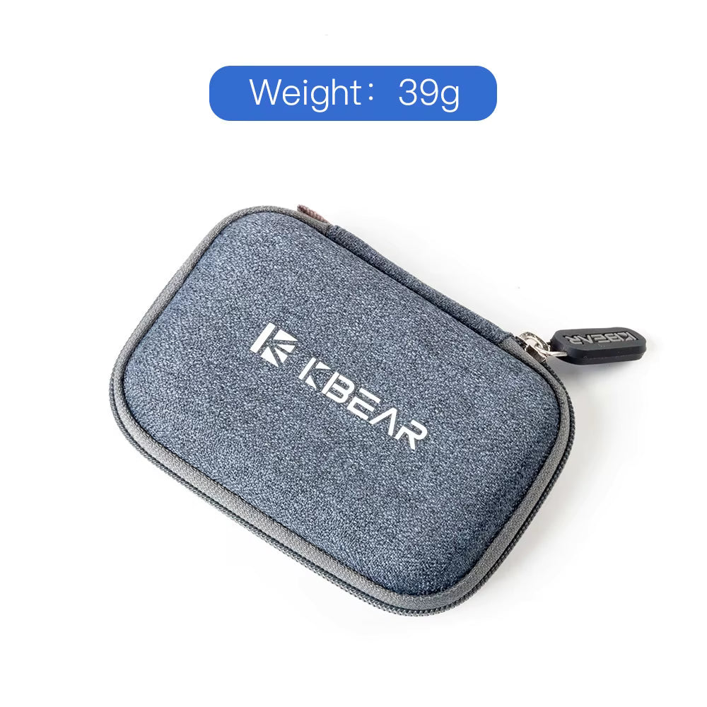 KBEAR High-end Fabric Case Estuche para Audífonos IEM - Compacto y elegante