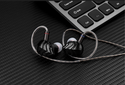 Auriculares IEM HIDIZS MK12 Turris con diafragma de 12mm y 91% de magnesio, en una imagen de pantalla.