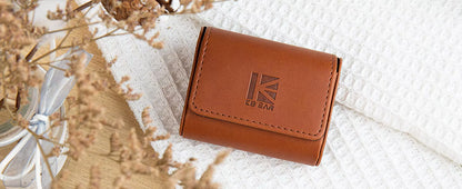 KBEAR Estuche Magnético para Audífonos IEM – Case Portátil de Cuero PU