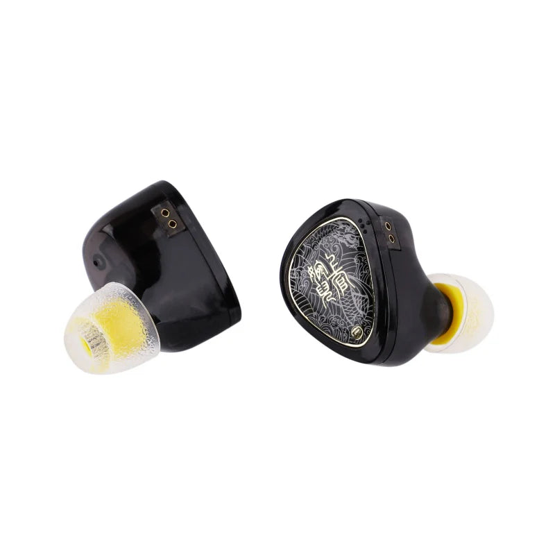 Auriculares in-ear TANGZU Wan’er S.G II con driver dinámico de 10 mm PET, vista frontal del monitor en-ear.
