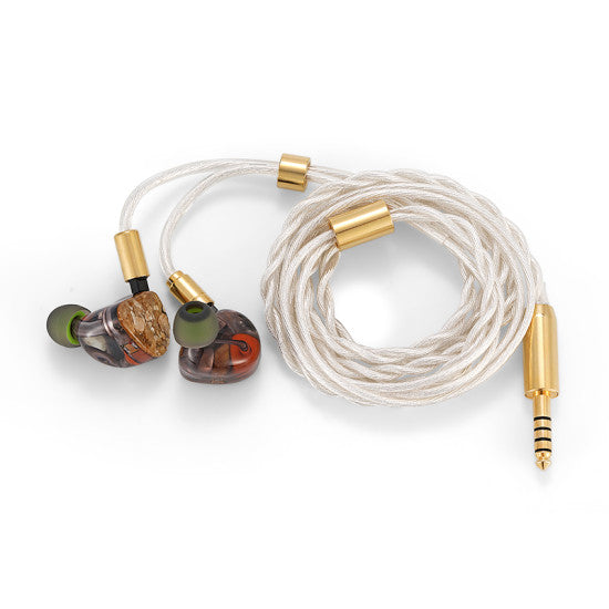 Audífonos IEM Híbridos TANSIO MIRAI ARMOR 2DD 2BA 1EST 0.78mm