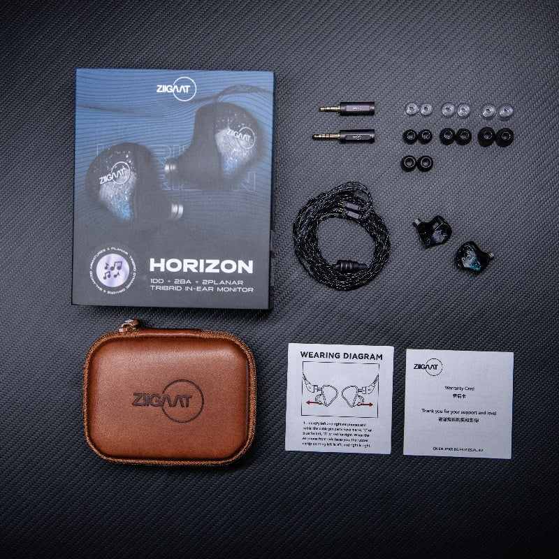 Audífono IEM ZiiGaat Horizon – 1DD + 2BA + 2 Planar Tribrid