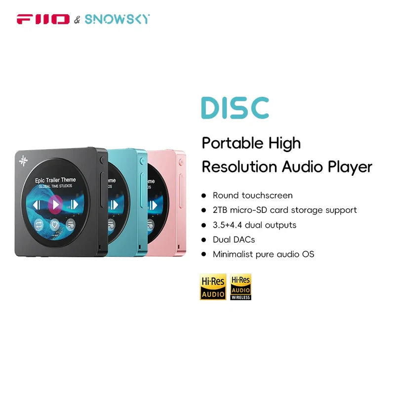 Reproductor Hi-Res Portátil FiiO Snowsky DISC Dual CS43131 3.5mm + 4.4mm