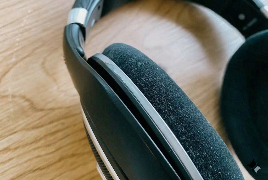 Audífonos abiertos Sennheiser HD 599 SE sobre oreja, diseño cómodo y elegante para una experiencia de audio premium.
