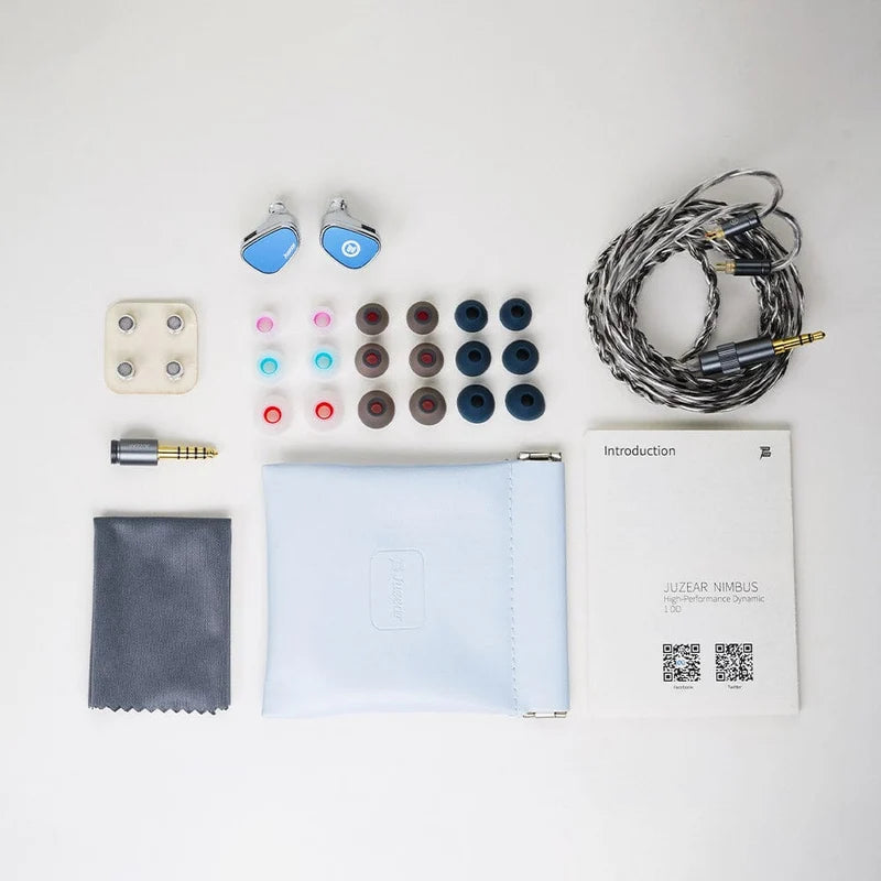 Audífono IEM JUZEAR Nimbus – 10mm Dynamic Driver con 3 Boquillas y Cable 3.5/4.4mm