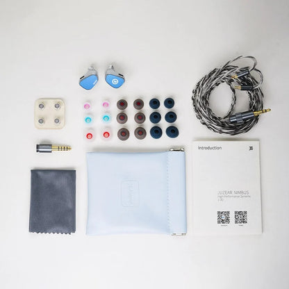 Audífono IEM JUZEAR Nimbus – 10mm Dynamic Driver con 3 Boquillas y Cable 3.5/4.4mm
