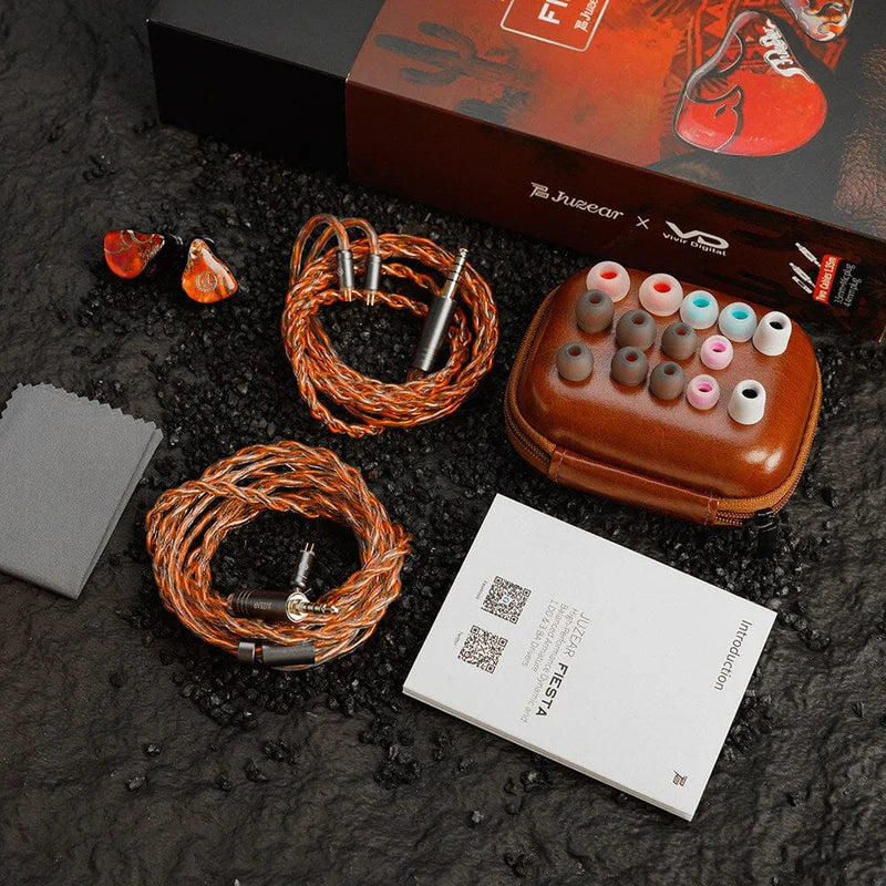 Audífonos IEM JUZEAR x Vivir Digital FIESTA Híbrido 1DD + 3BA