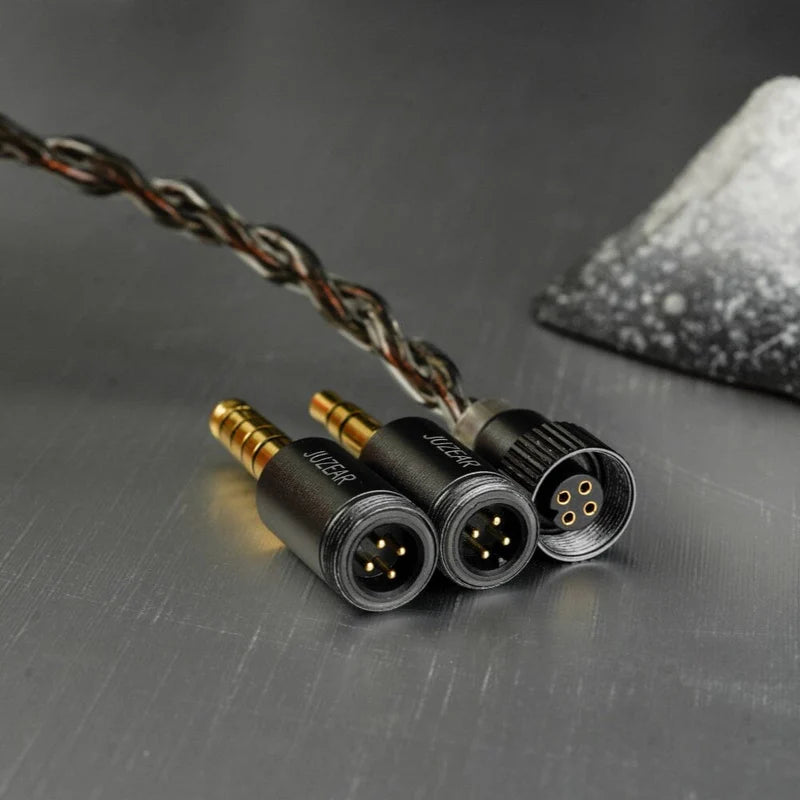 JUZEAR x Z Reviews Defiant Green-Bronze Tipo-C IEM Híbridos 1DD 3BA