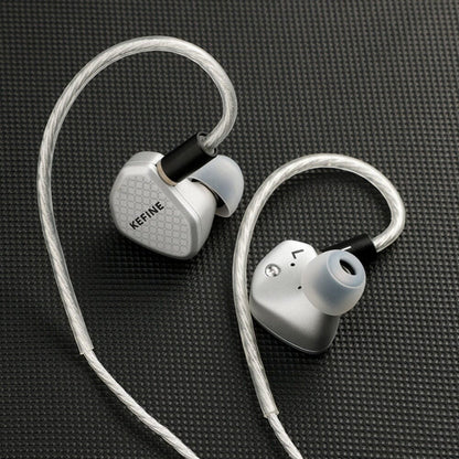Auriculares KEFINE Klean SV IEM con driver dinámico de 10 mm y 3 boquillas de sintonización, en color negro con cable.