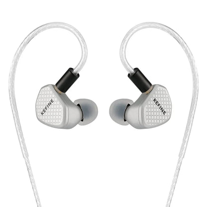 Auriculares in-ear KEFINE Klean SV con driver dinámico de 10 mm y 3 boquillas de ajuste, en color negro y diseño compacto.