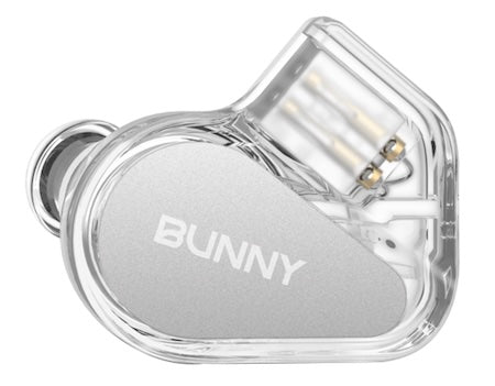 Auriculares in-ear TANCHJIM Bunny con doble driver, micrófono y perfiles para gaming, en color negro con cable.