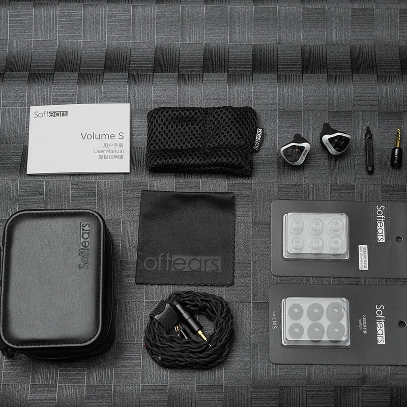 Audífono IEM Softears VolumeS – 2DD + 2BA Híbrido con Doble Afinación